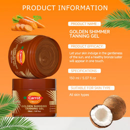 KissICON SHIMMER TANNING GEL KissIcon Golden Shimmer Tanning Gel - Natural Tan