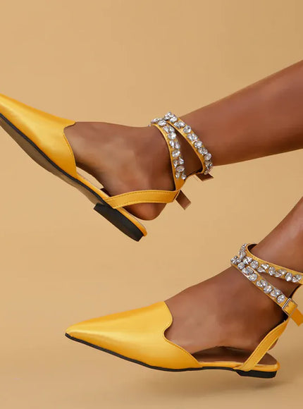 KissICON Shiny Crystal Flat Heels Gladiator Sandals Women Sexy