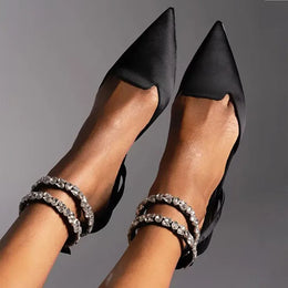 KissICON Shiny Crystal Flat Heels Gladiator Sandals Women Sexy