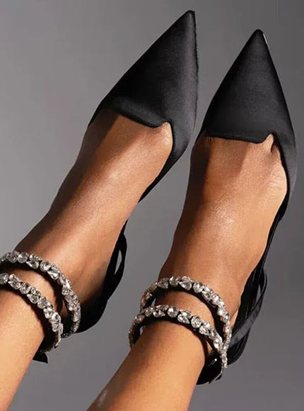 KissICON Shiny Crystal Flat Heels Gladiator Sandals Women Sexy