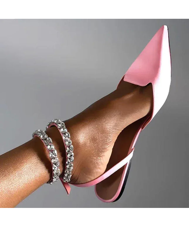 KissICON Shiny Crystal Flat Heels Gladiator Sandals Women Sexy