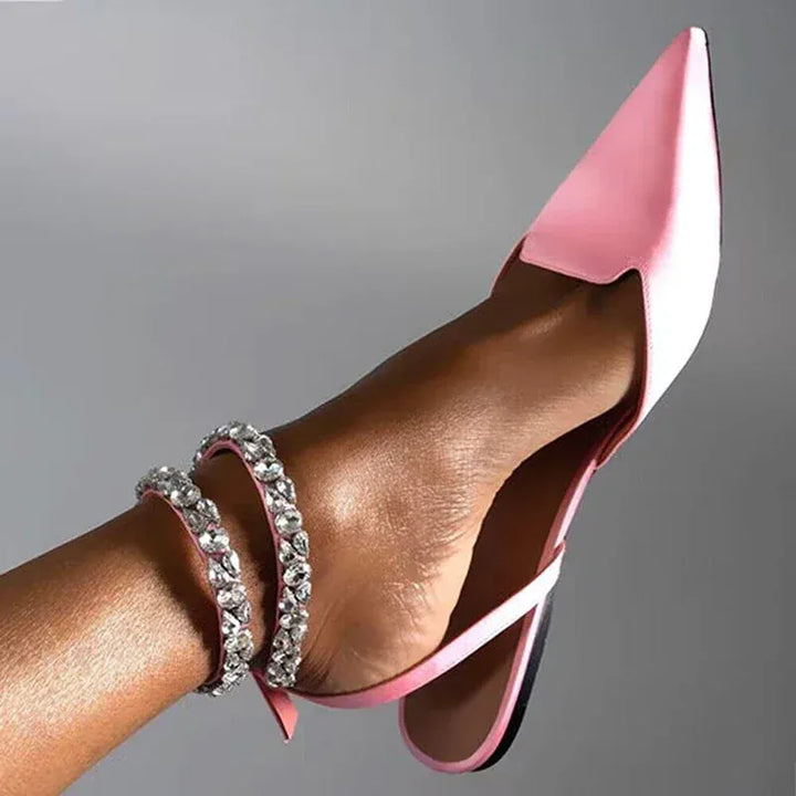 Shiny Crystal Flat Heels Gladiator Sandals Women Sexy
