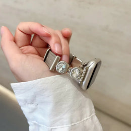 KissICON Shiny Women's Watch Band, Compatible with iWatch Series 1-11 / SE / Ultra, 38-49mm, Exquisite & Cute (Watch Not Included)