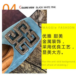 KissICON Shoes Women's Flat 2022 Autumn Fashion Square Toe