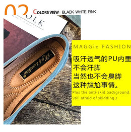 KissICON Shoes Women's Flat 2022 Autumn Fashion Square Toe