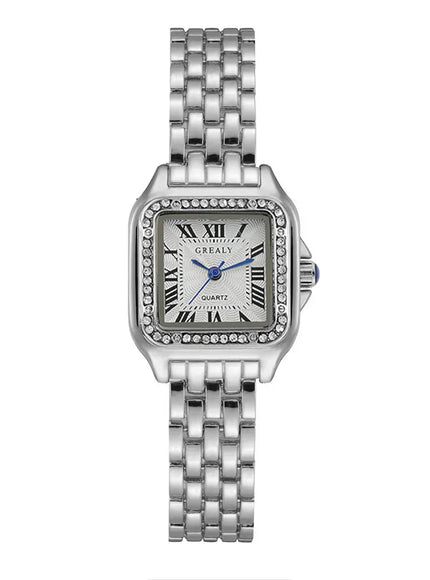 KissICON Silver 1 [KissIcon] Women Watch Gold Steel Quartz Watch -