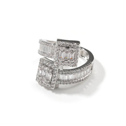 KissICON Silver / 10 Bling King Baguettecz Ring – Iced Out Zirconia