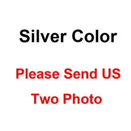 KissICON Silver / 4mm Tennis Chain / China Mainland|24inch Chain Customized Double-Side Photo Necklace Picture Pendant Chain Personalized Cubic Zirconia Hip Hop Jewelry Gift for Men Women