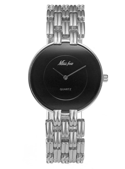 KissICON Silver black Uthai Men Watch Luxury Brand Retro Gold Band