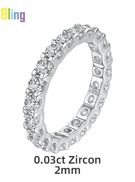 KissICON Silver / CHINA / 9 So-bling S925 Sterling Silver Ring – Zirconia Shine