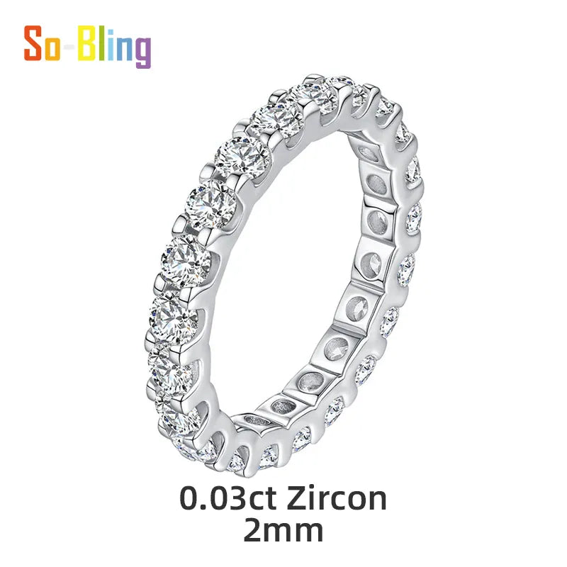 KissICON Silver / CHINA / 9 So-bling S925 Sterling Silver Ring – Zirconia Shine