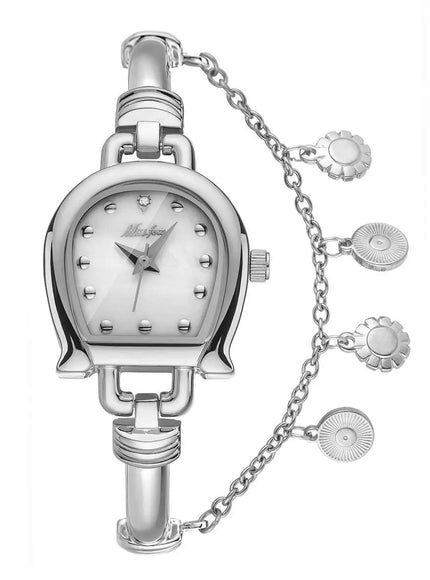 KissICON Silver Elegant Women Watch Niche High End Feel U