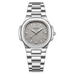 KissICON Silver grey 💋 Light Luxury Women Watch Stainless Steel Strap