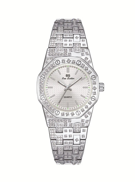 KissICON Silver KissIcon BS Women's Watch Luxury Diamonds - Waterproof