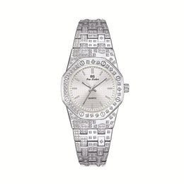 KissICON Silver KissIcon BS Women's Watch Luxury Diamonds - Waterproof