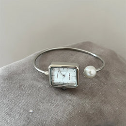 KissICON Silver KissIcon Gold Square Pearl Watch - Light Luxury