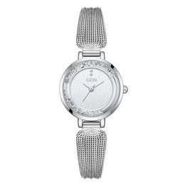 KissICON silver KissIcon Ladies Watch - Flowing Sand Diamond Strap