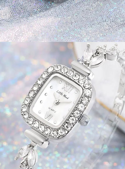 KissICON Silver KissIcon UTHAI L76 Womens Diamond Watch - Waterproof