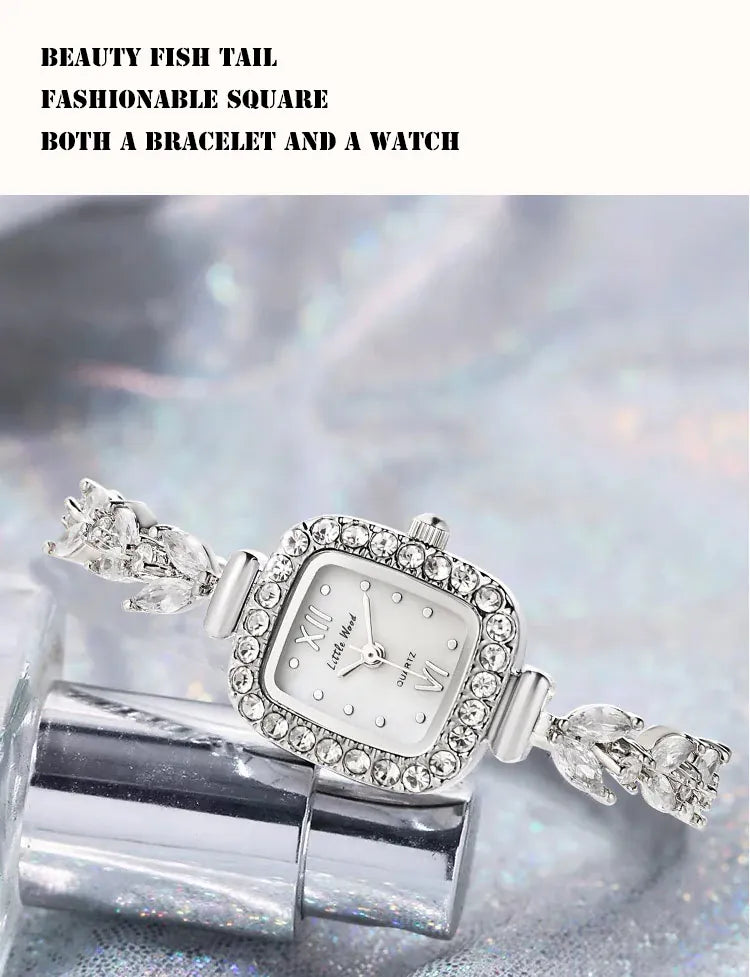 KissICON Silver KissIcon UTHAI L76 Womens Diamond Watch - Waterproof