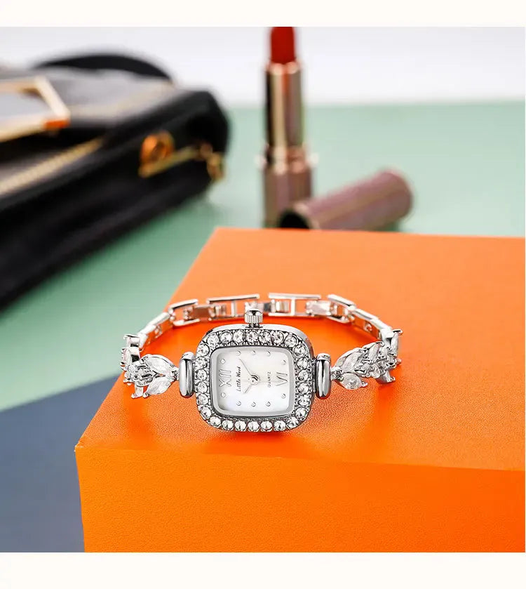 KissICON Silver KissIcon UTHAI L76 Womens Diamond Watch - Waterproof