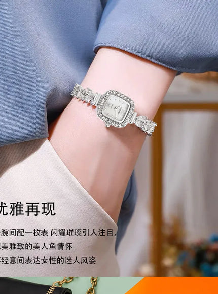 KissICON Silver KissIcon UTHAI L76 Womens Diamond Watch - Waterproof