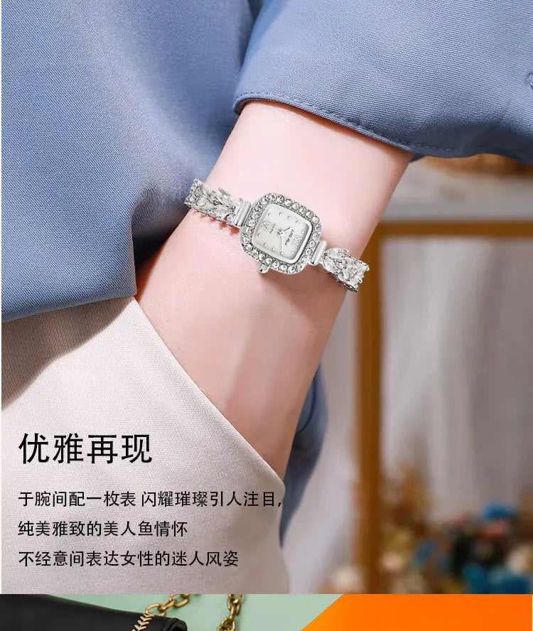 KissICON Silver KissIcon UTHAI L76 Womens Diamond Watch - Waterproof