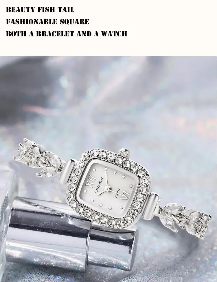KissICON Silver KissIcon UTHAI L76 Womens Diamond Watch - Waterproof