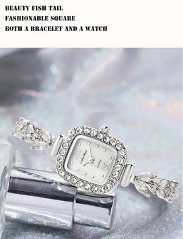 KissICON Silver KissIcon UTHAI L76 Womens Diamond Watch - Waterproof