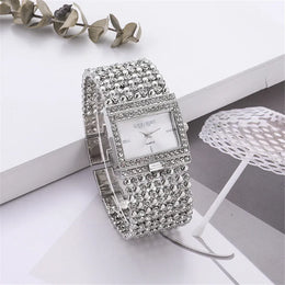 KissICON Silver KissIcon Uthai W25 Square Quartz Watch - Diamond
