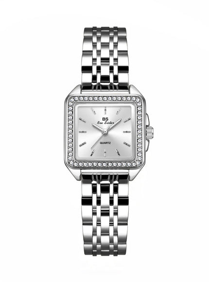 KissICON Silver KissIcon UTHAI Women Watch Gold Square Quartz -