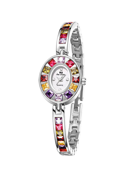 KissICON Silver KissIcon UTHAI Womens Chain Watch - Waterproof Luxury