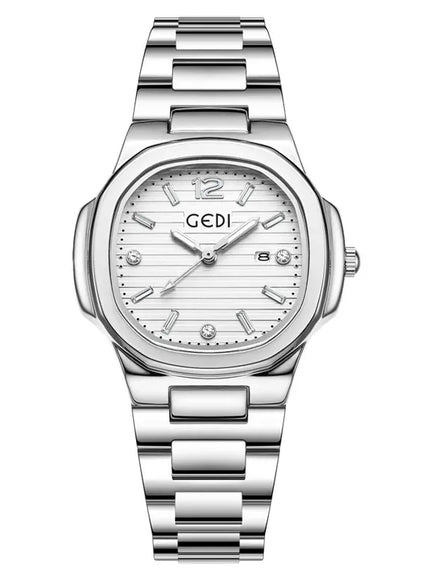 KissICON Silver 💋 Light Luxury Women Watch Stainless Steel Strap