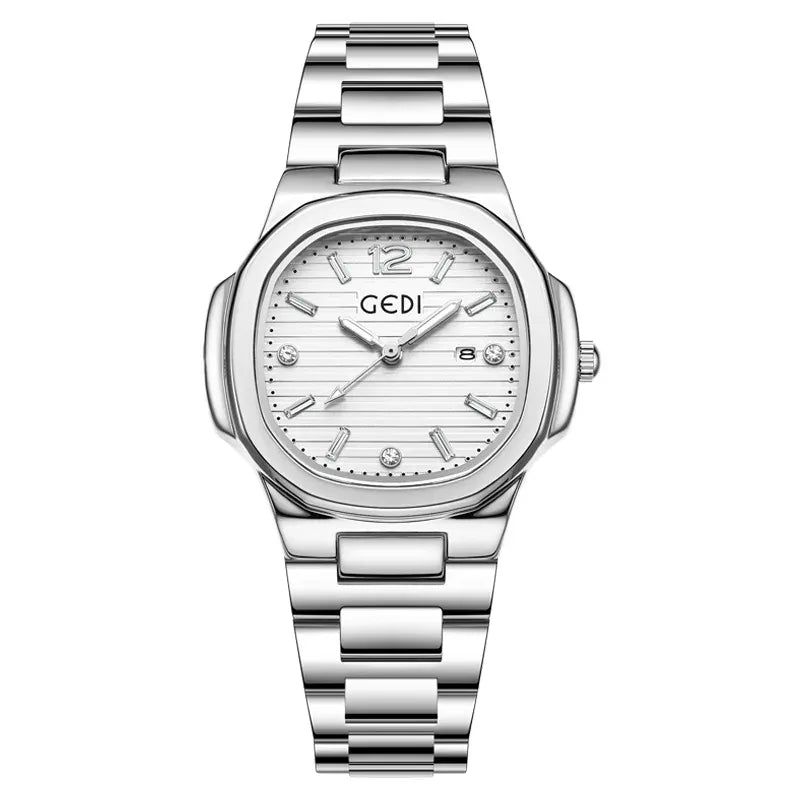 KissICON Silver 💋 Light Luxury Women Watch Stainless Steel Strap