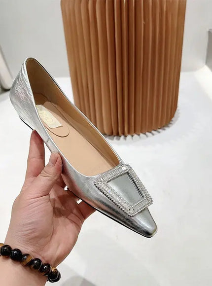KissICON silver(pu) / 42 Women's Shoes Flats 2023 Spring Autumn New Fashion