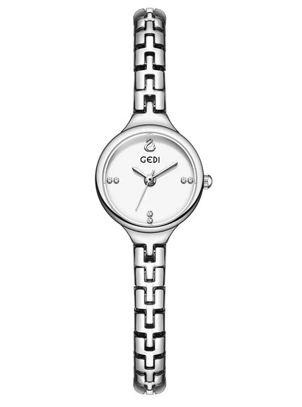 KissICON Silver Vintage Luxury Bracelet Watch For Students - Quartz