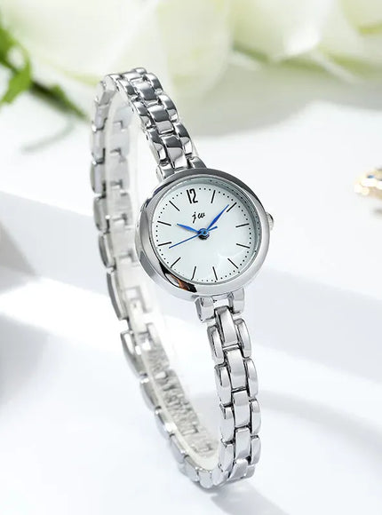 KissICON Silver white KissIcon UTHAI W103 Women Fashion Quartz Minimalist Gift