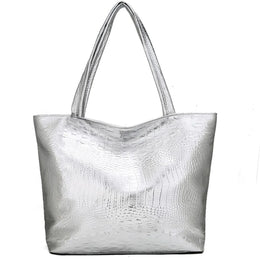 KissICON Silver Women's Daily Handbag – Shoulder Solid Bags