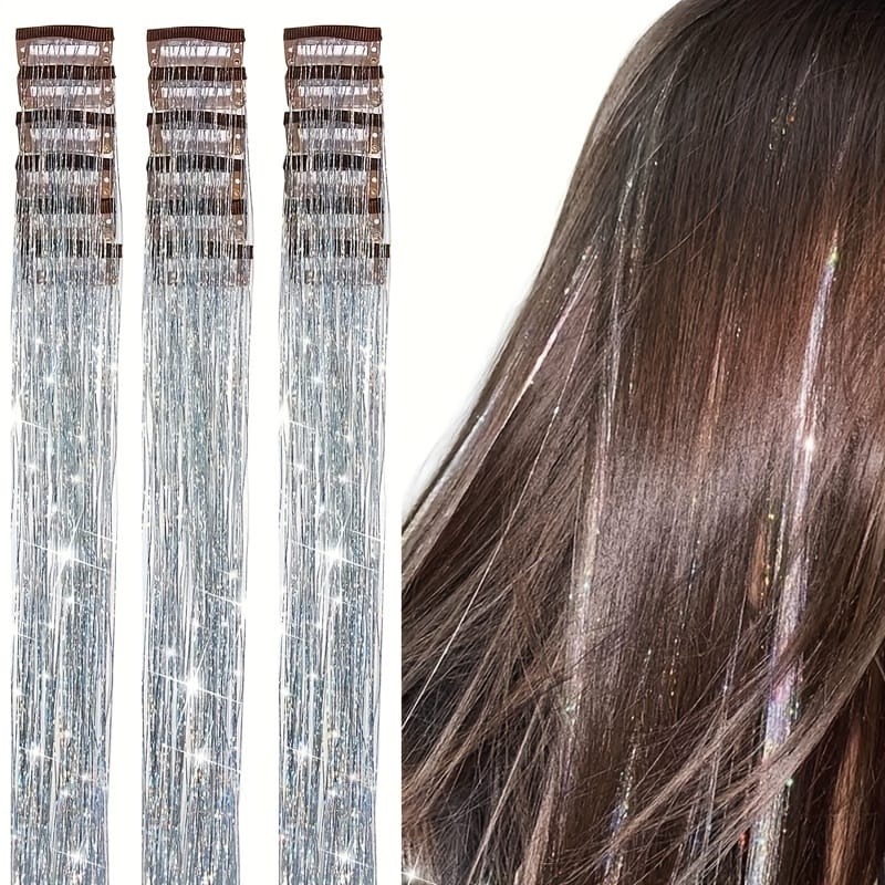 KissICON 【silvery】 / 20inch KissIcon 18Pcs Hair Clips 20Inch - Heat Resistant