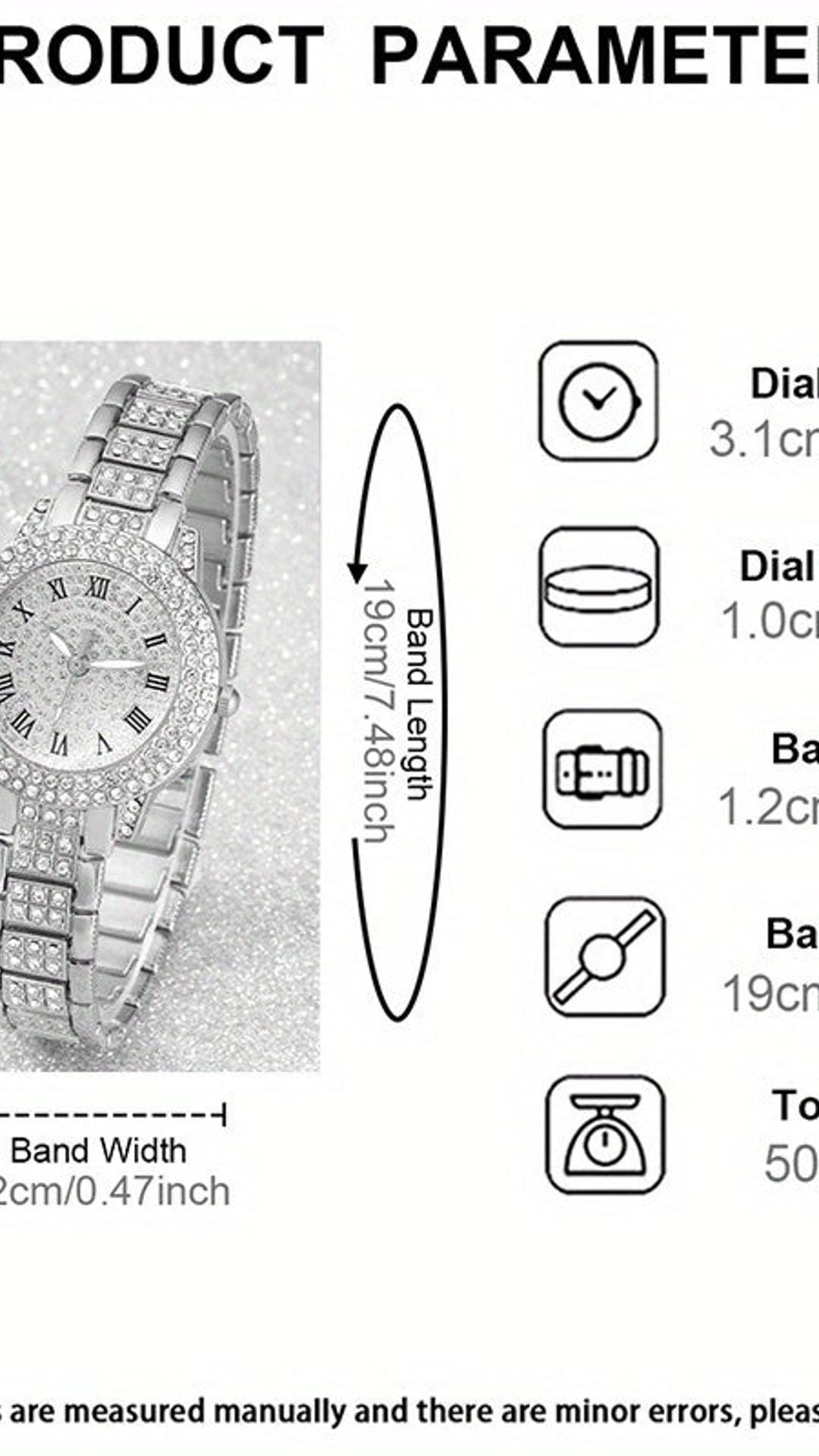 jkthpu-45 Silvery 💋 Elegant Silvery Watch Set - Stunning Jewelry Gift