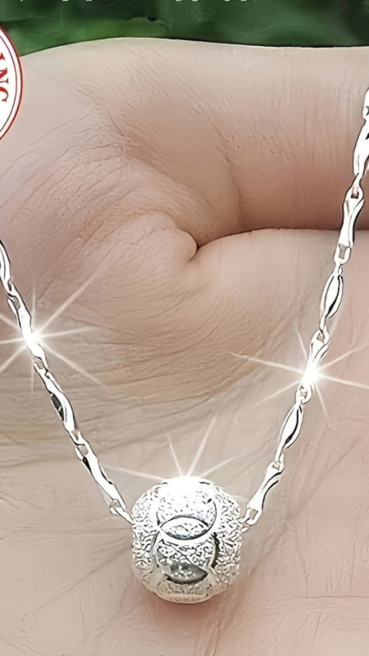 KissIcon S925 Lucky Bead Silver Necklace Birthstone - Luxe