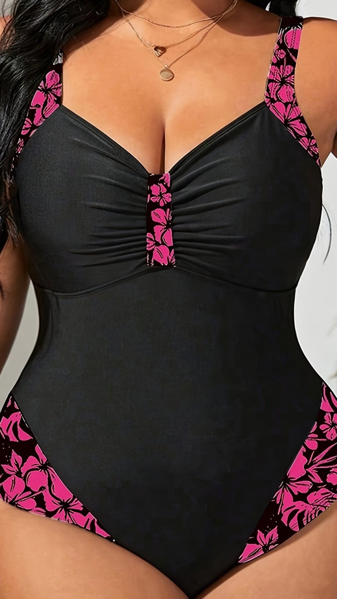 jkthpu-45 Simple Style One-piece Swimsuit