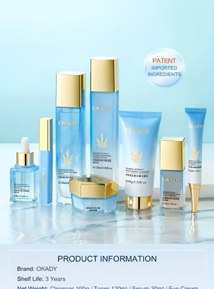 KissICON Skincare Gift Set- 8-piece Set KissIcon Chlorella and Sea Fennel Gift Set -