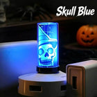 skull blue