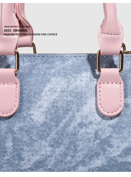 KissICON SKY BLUE / (20cm<Max Length<30cm) Dusty Dawn Pink Pillow Women's Denim Multi-way
