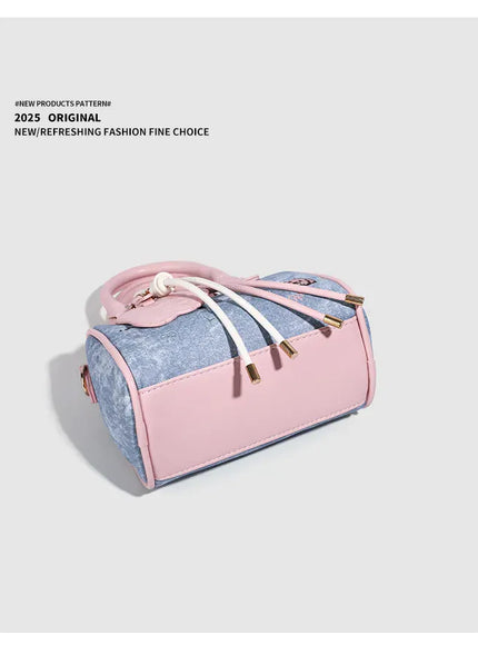 KissICON SKY BLUE / (20cm<Max Length<30cm) Dusty Dawn Pink Pillow Women's Denim Multi-way