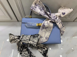 Dropshipman SKY BLUE / 28CM 2025 new designer women luxury handbag shoulder bag casual fashion tote bag lady shopping travel bag cowhide box pillow