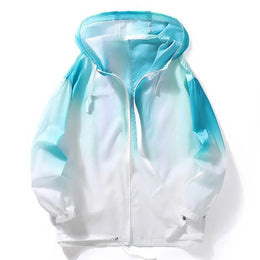 KissICON SKY BLUE / L Mens HighQuality Sun Protection Windbreaker Jacket