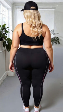 KissICON Sleek Stripe Leggings