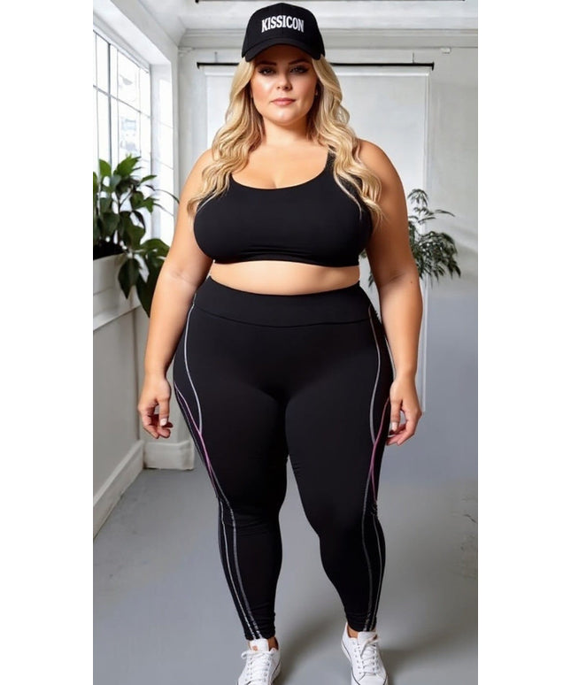 KissICON Sleek Stripe Leggings