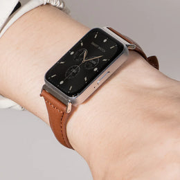 KissICON Slim Leather Strap For Samsung Galaxy Watch Fit 3 Wristband Bracelet Strap Correa For Samsung Galaxy Watch Fit 3 Replacement